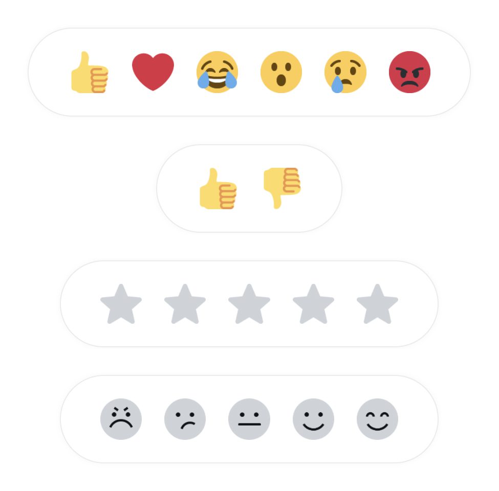 Reactions and Rating Emoji Swift Digital Feature